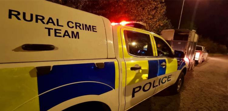 A Cheshire Police Rural Crime team van in Frodsham.