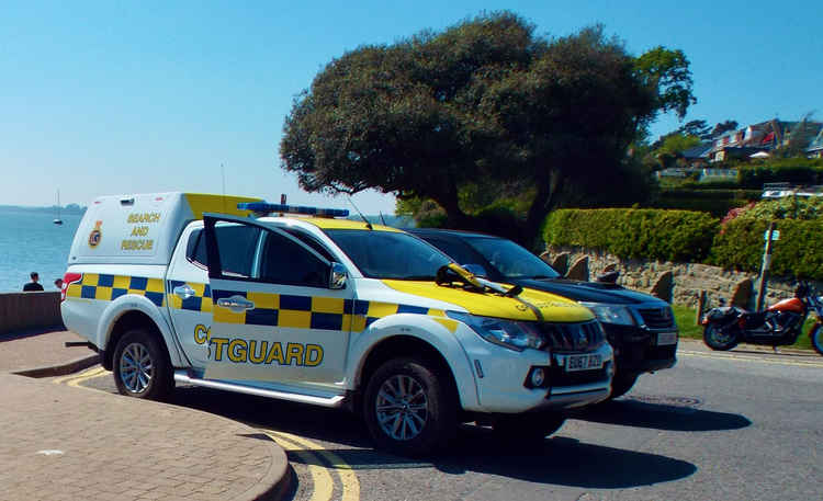 Holbrook Coastguard involved in rescue at Shotley this afternoon