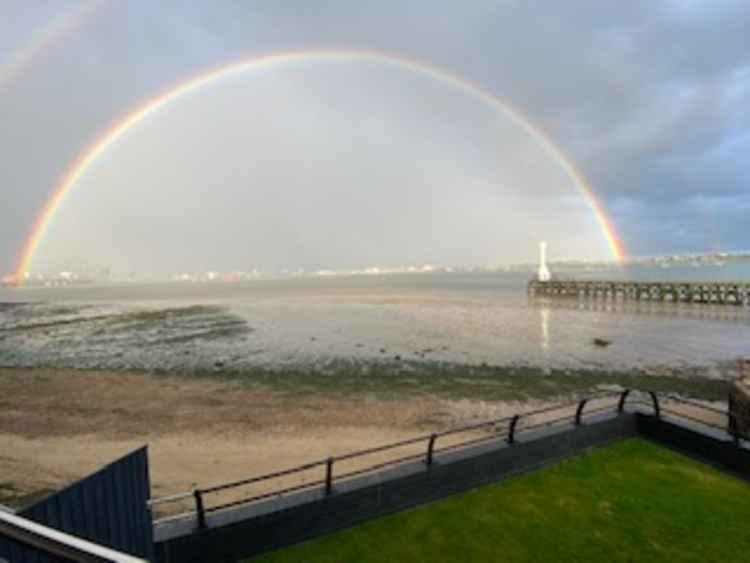 Fabulous rainbow pic taken on Shotley peninsula, courtesy of BP, Shotley Gate.