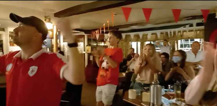 England ecstasy before disappointment at Brstol Arms