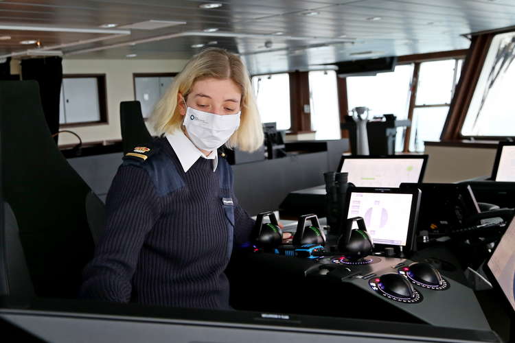 Third officer Madeleine Bonham Jones (Picture credit: Rich Turner BAS)