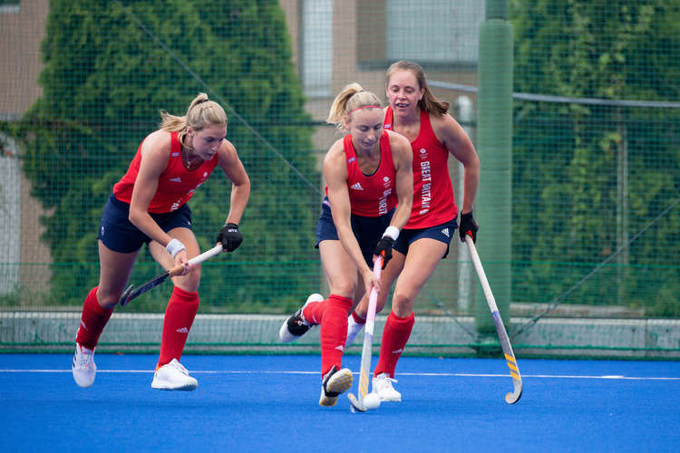 Hannah Martin scores twice for GB in Tokyo (Picture credit: GB Hockey)
