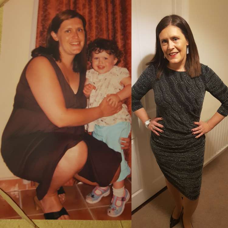 District Manager before and after losing 3 stone