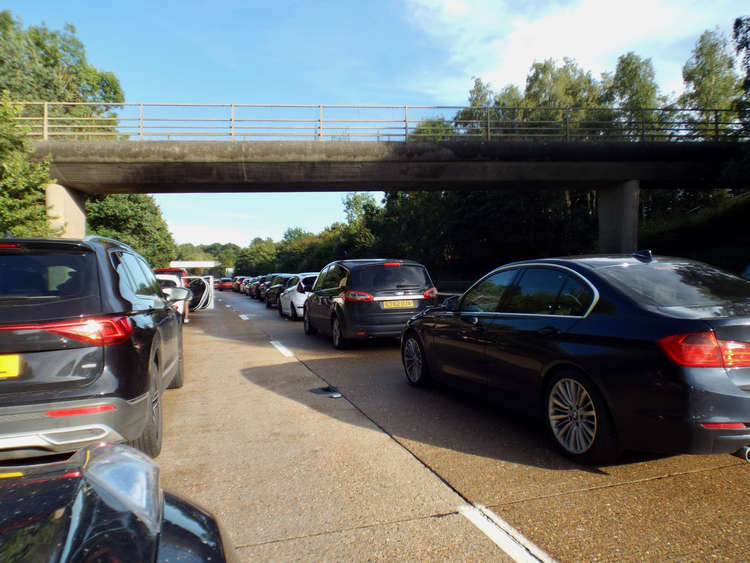 Winney caused nuisance for motorists on the A14