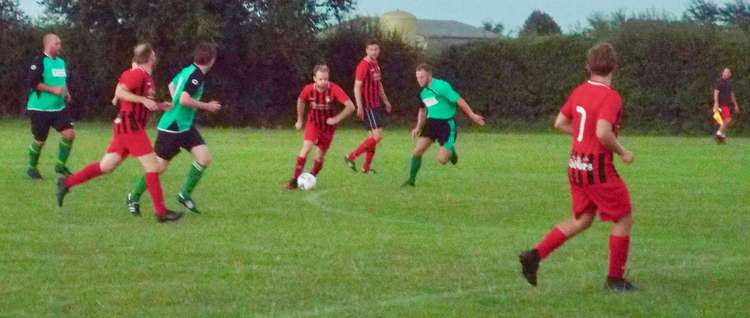 Action between Holbrook Swan and Shotley Rose last season