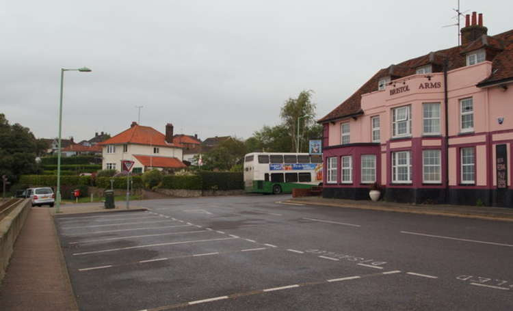 Bristol Arms car park, Shotley Gate - Credit: David Hallam-Jones - geograph.org.uk/p/3486732