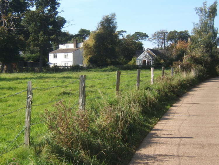 Approaching Wherstead along the track from the church - Credit: Andrew Hill - geograph.org.uk/p/1002016