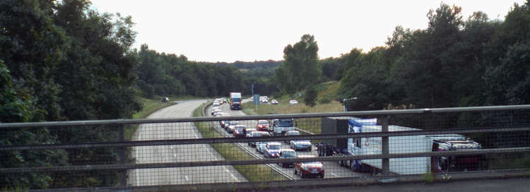 A14 jammed solid