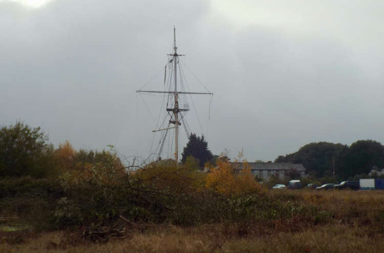 Restoration of the famed HMS Ganges mast is set to be brought forward (Picture credit: Nub News)