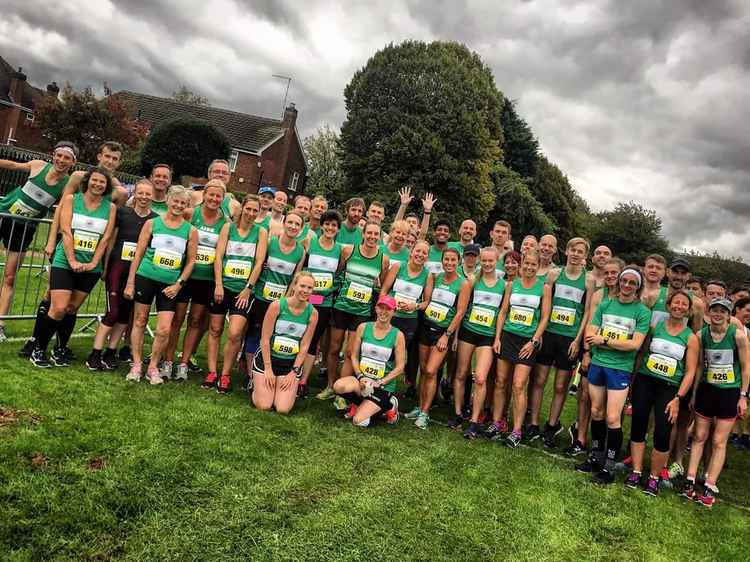 The Green Army taking part in the Balsall Common 10k last September