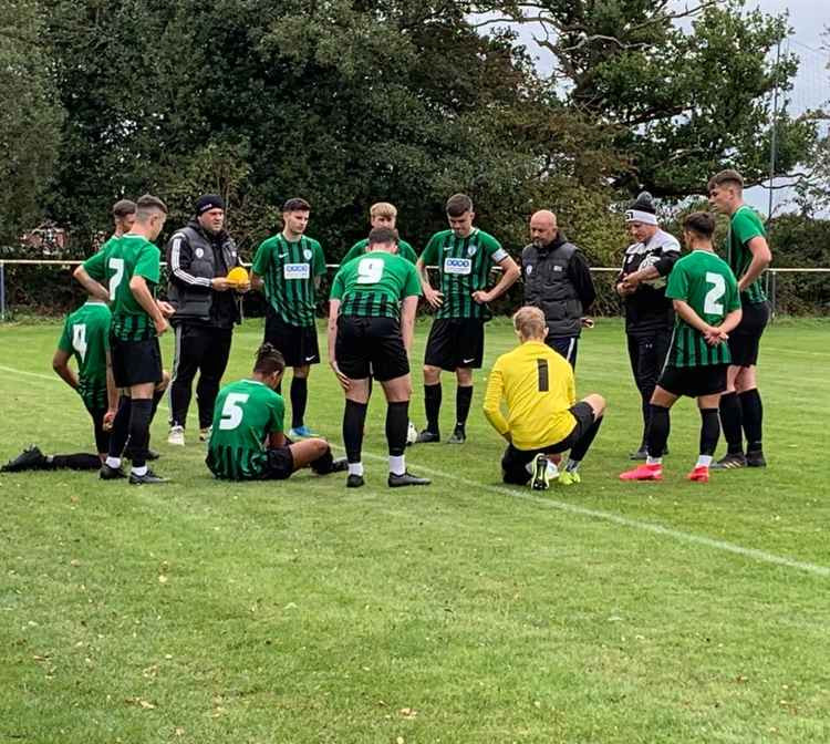 Manager Martin Ascroft was back on the touchline today after his surgery