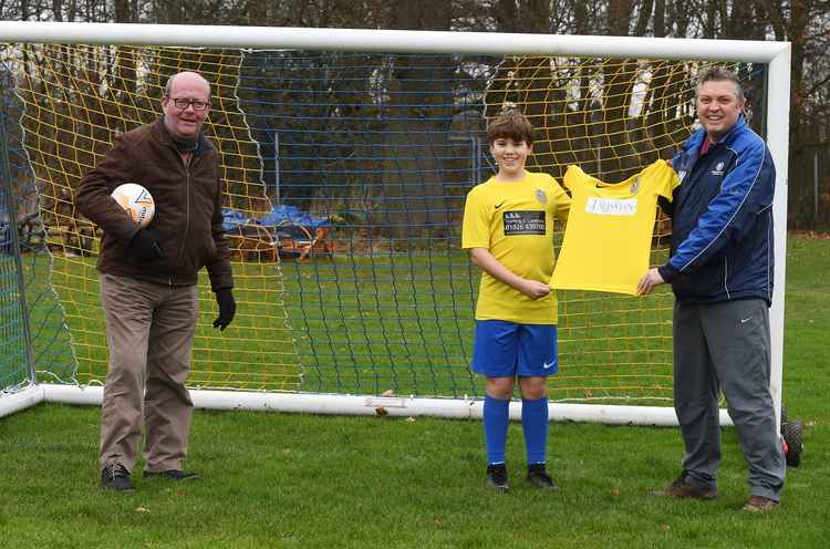 Pictured: Bill Wareing, Adam Watts (11) and Andrew Watts