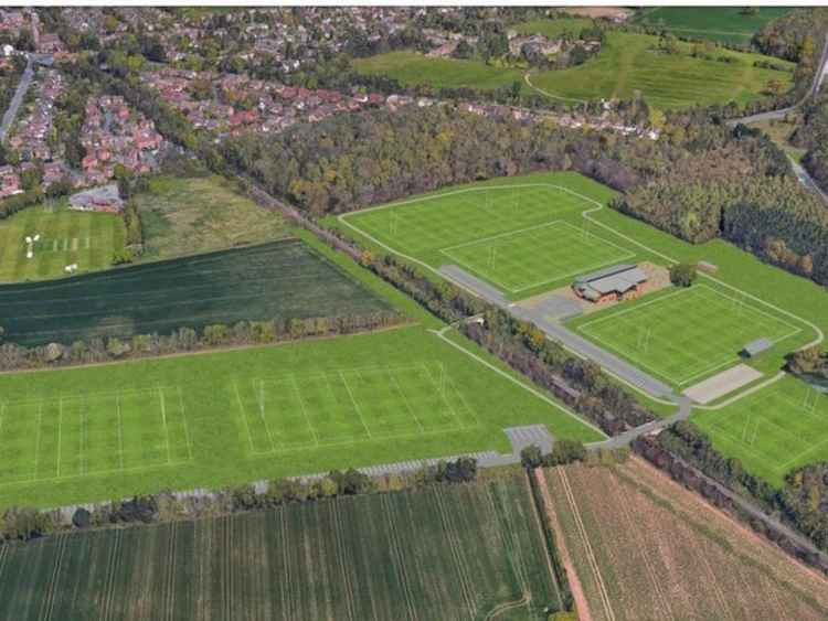 A CGI of the new site on the land east of Warwick Road (Photo supplied by KRFC)