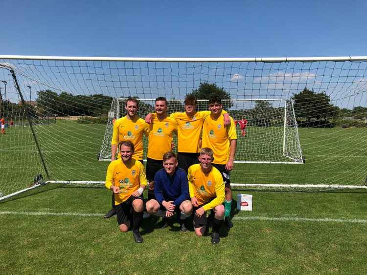 Kenilworth Wardens A lifted the plate trophy after a 3-1 victory against Bishop's Itchington