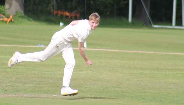 Tommy Rex four wickets helped clinch a 13-run for Kenilworth Wardens over Pelsall (Image via Steve Johnson)