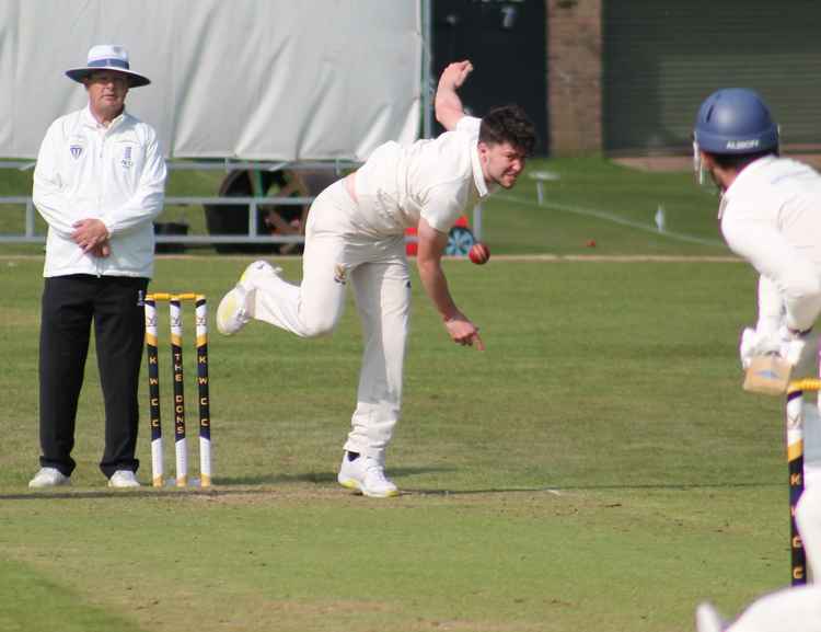 Jabez Weale's bowling was praised by captain Harry Johnson (Image via Steve Johnson)