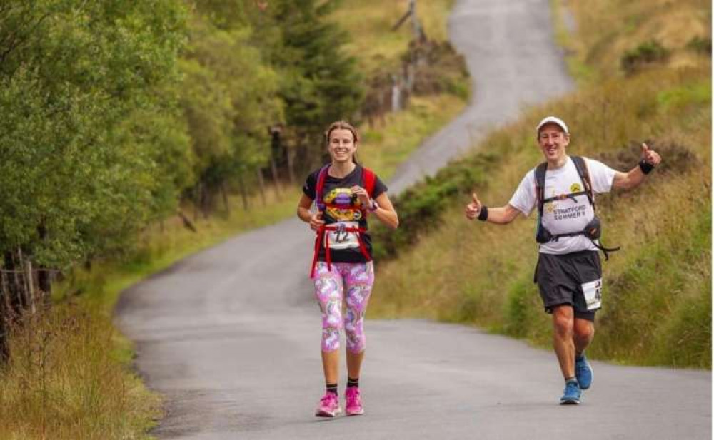 Penny Rusbridge and Colin Bailey completed the Brecon to Cardiff course