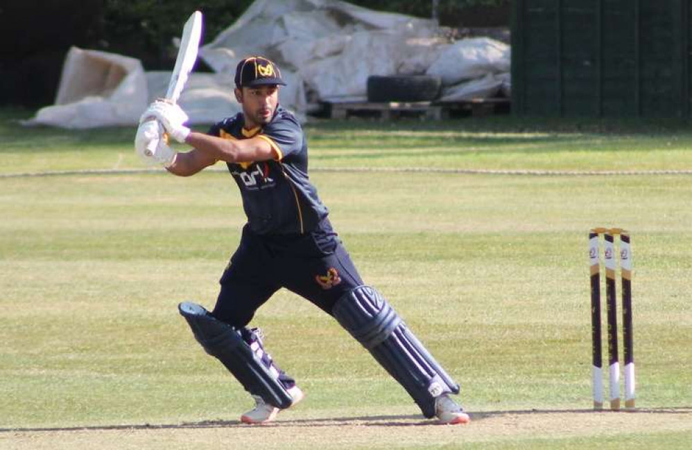 Ali Zaryab made 79 with the bat to inspire a Wardens victory over Barnards Green (Image via Steve Johnson)