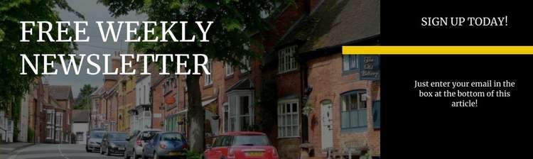 Sign up to our free weekly newsletter! Sign up to our free weekly newsletter!