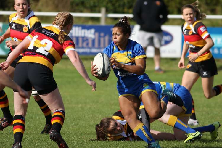 Kenilworth Women claimed their first win of the Championship One season over Harrogate (Image via Tim Nunan)