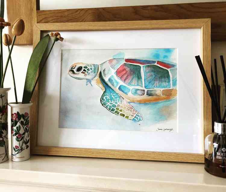 Where did it all begin? Jay's first painting was a turtle for his daughter