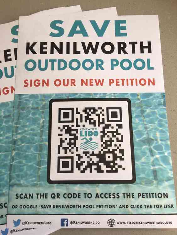 The group have also been distributing posters around the town, with a QR code to access the petition.