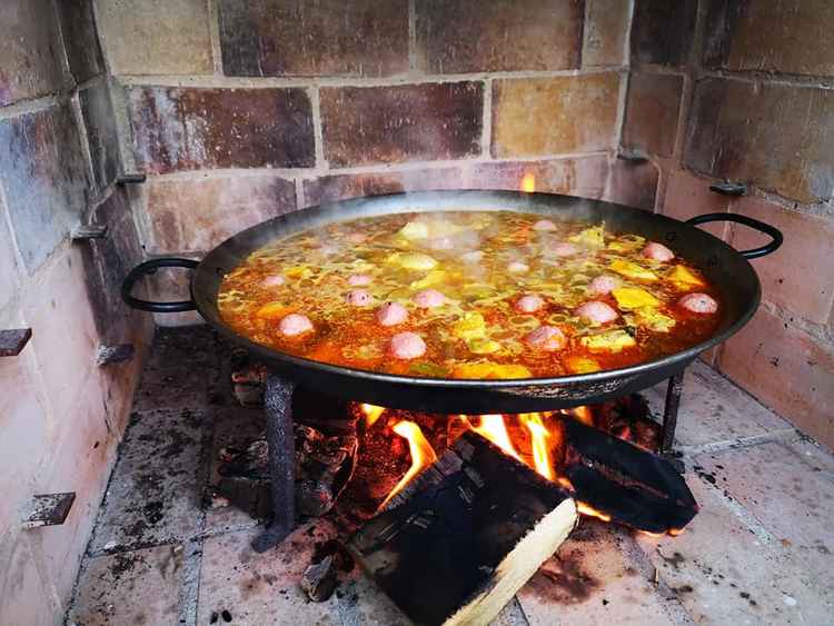 Yaya's currently cook all their paellas on a gas, but they would love to use wood to impart that smokier flavour