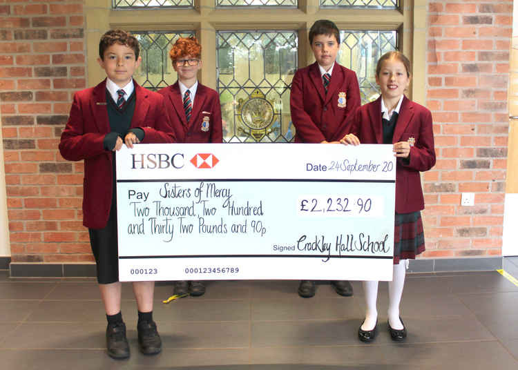 Children at Crackley Hall School in Kenilworth have raised a whopping £2,2320.90