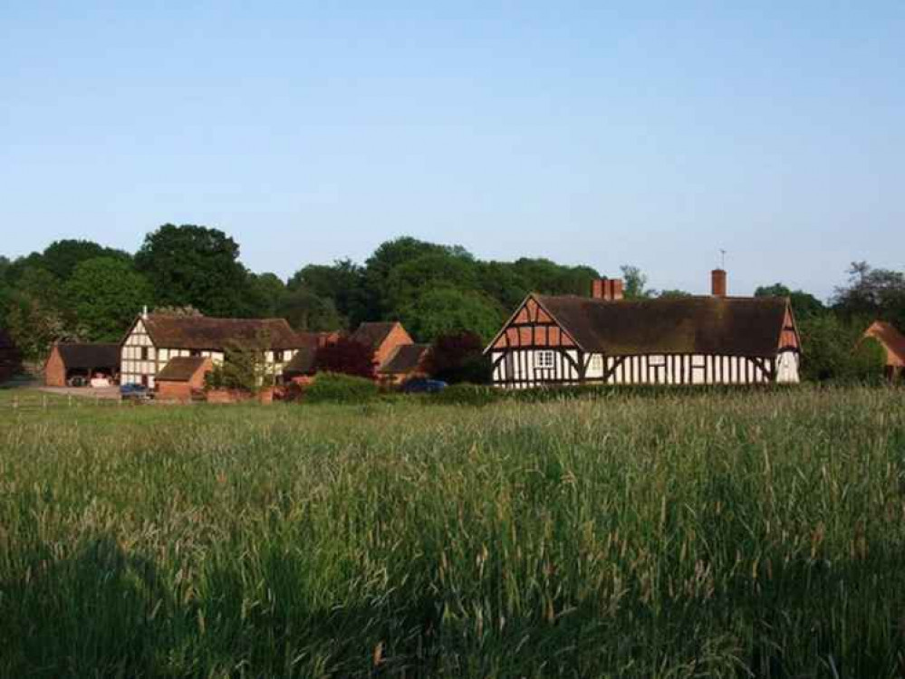 'Moat Farm and barns, Hob Lane, Burton Green' by (Image John Brightley via geograph.org.uk)