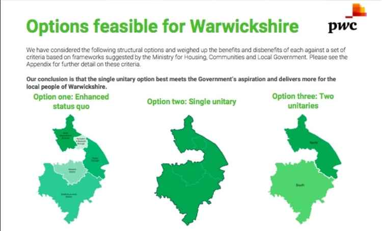 The county council's report outlines how it reached the decision to propose the single unitary model