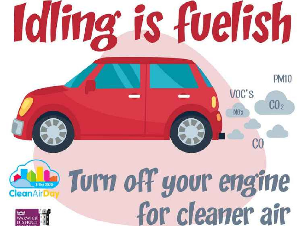 Vehicle owners in Kenilworth are being asked to turn off idling engines as part of 'Clean Air Day' on 8 October