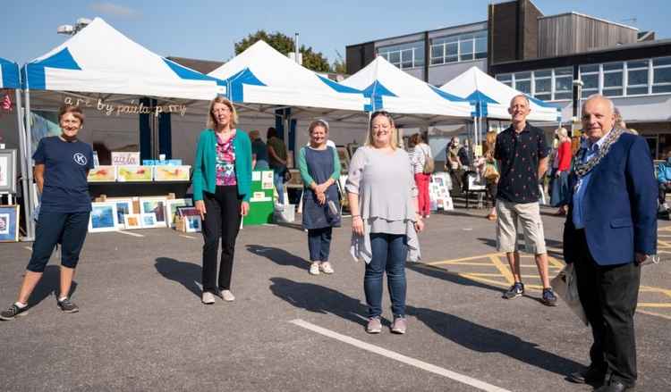 Kenilworth Arts Festival was opened with an arts and crafts market in Talisman Square