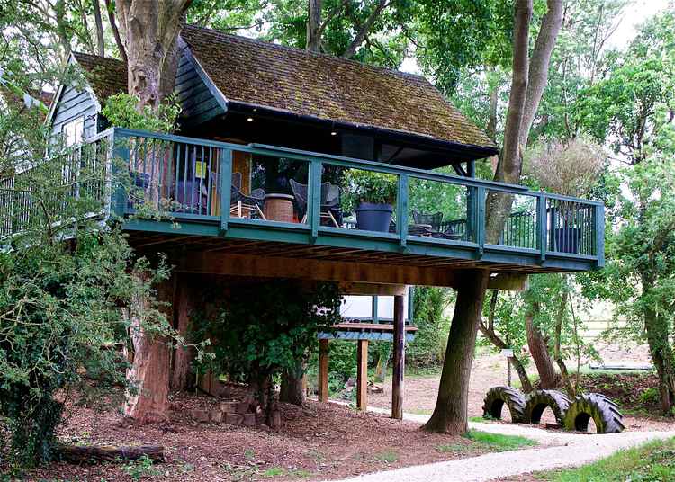 Winchcombe boasts the only tree house in Warwickshire