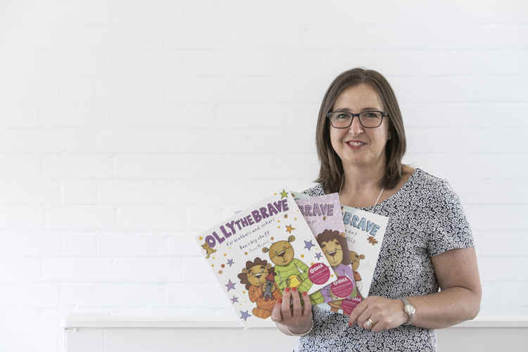 Rachel Ollerenshaw and the new books (Karen Massey Photography)