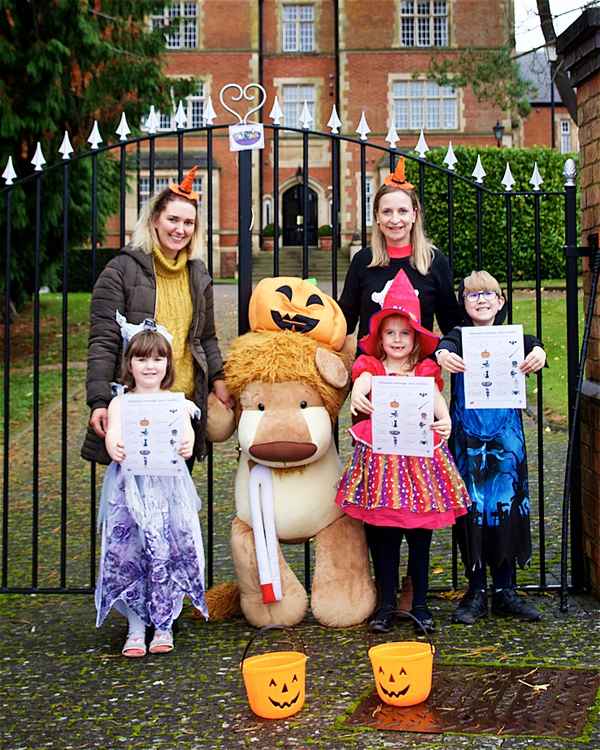 From left - Lucy Field, Charlotte Fawbert and their children Evie, Rosie and Charlie (Dave Fawbert Photography)