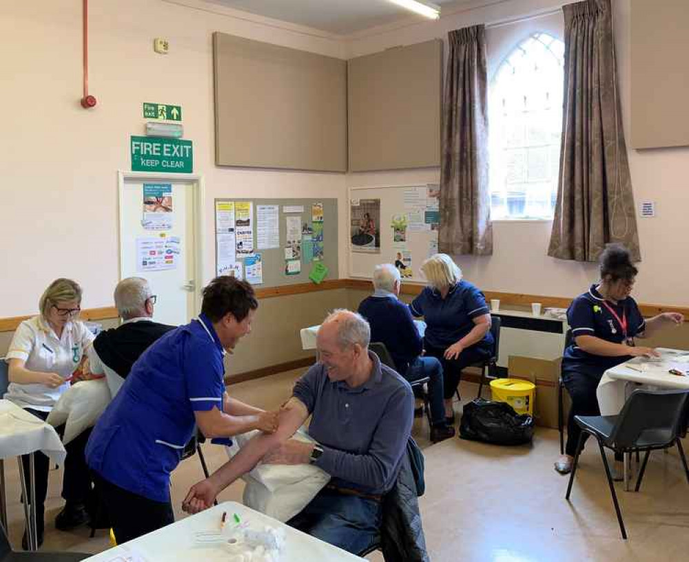 Kenilworth Lions PSA prostate cancer testing day at the United Reform Church in Abbey Hill last year