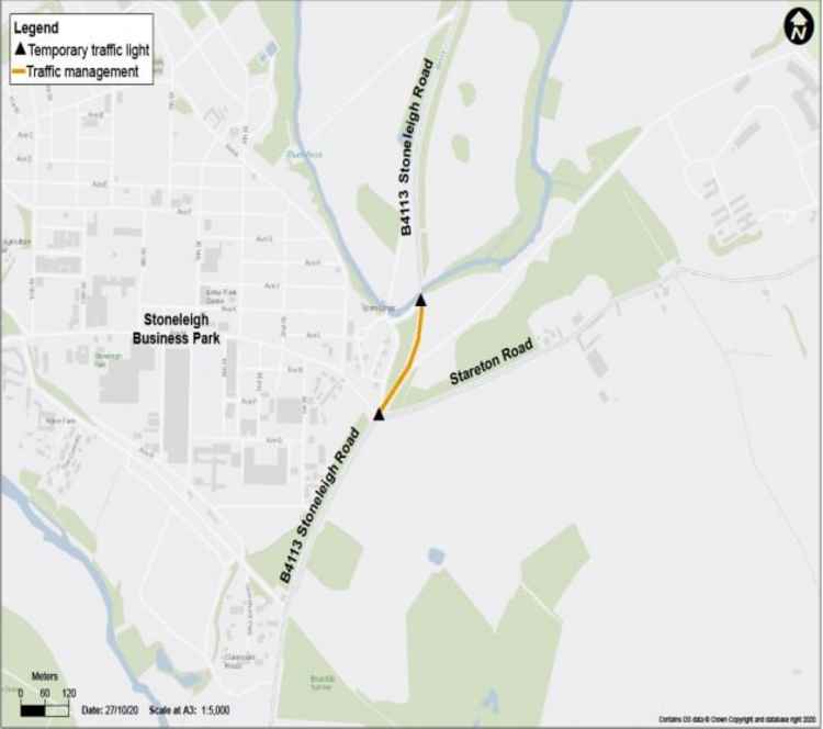 Phase two of the works will see temporary traffic lights installed