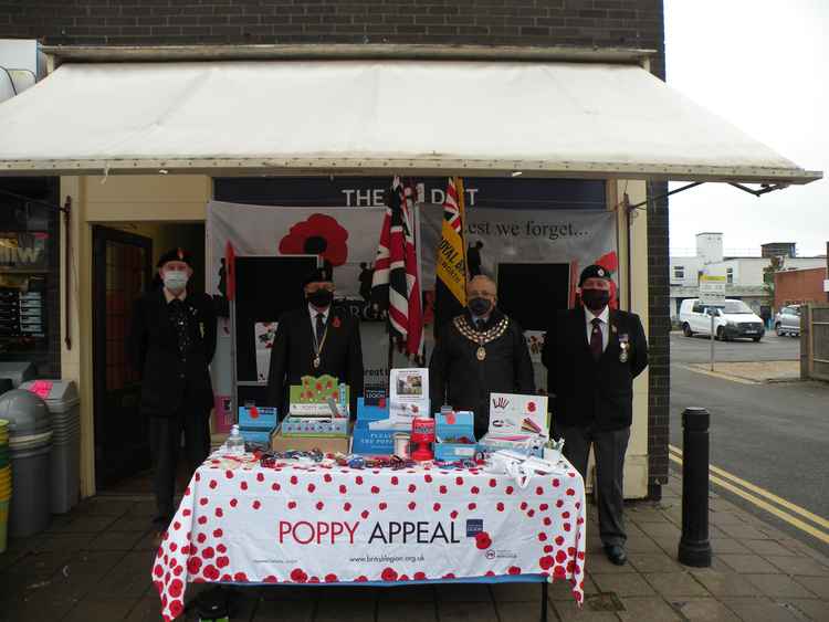 This year the Kenilworth Poppy Appeal have opened three 'pop-up poppy shops' including this one at Arthurs on Station Road