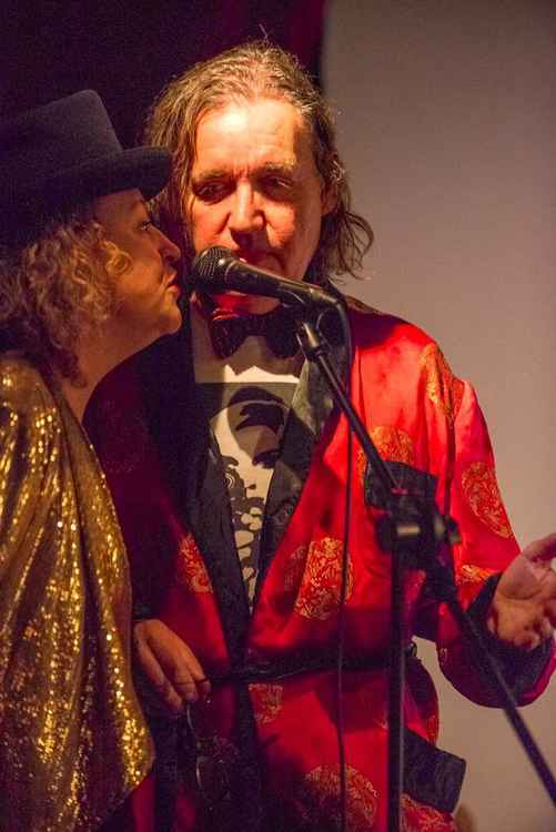 Neil and Gaylita at temperance at their sold out saturnalia carousel cabaret show last christmas (Image by @thedarkshed)