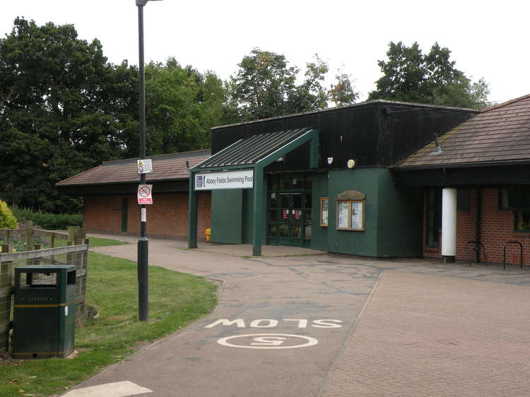 The outdoor pool at Abbey Fields.