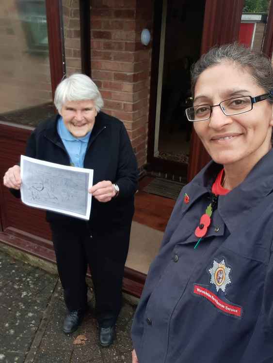 Margaret's neighbour Alison Insley also went to visit her on Remembrance Sunday after the two minutes silence