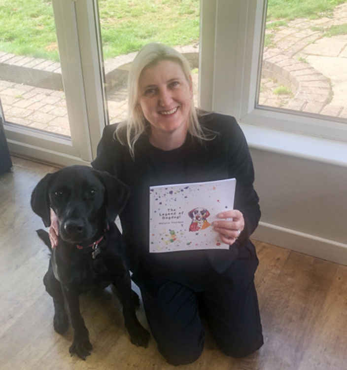 Natalie Thurman with her latest book 'The Legend of DogDog!'