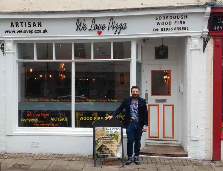 Jose outside his restaurant which still can't open to customers