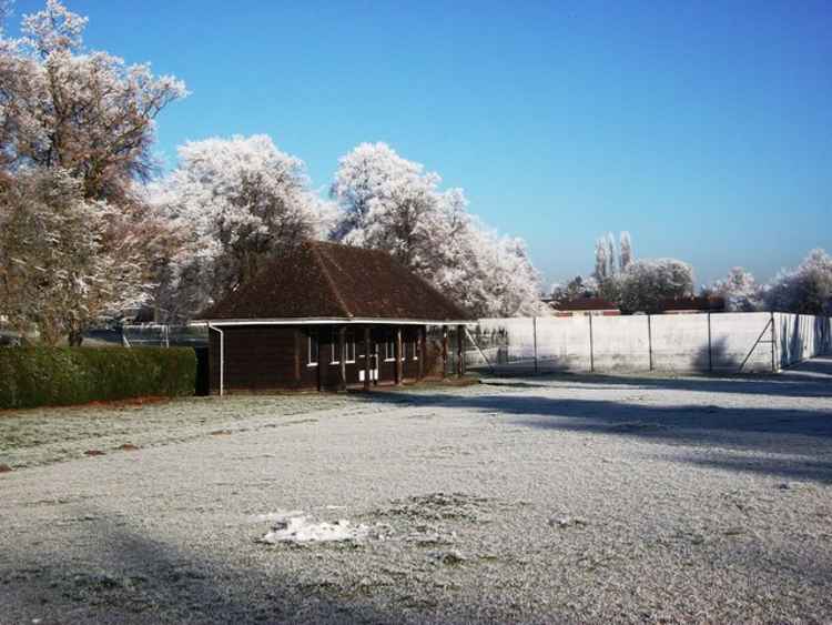 'Frost on the bowling green' by John Brightley