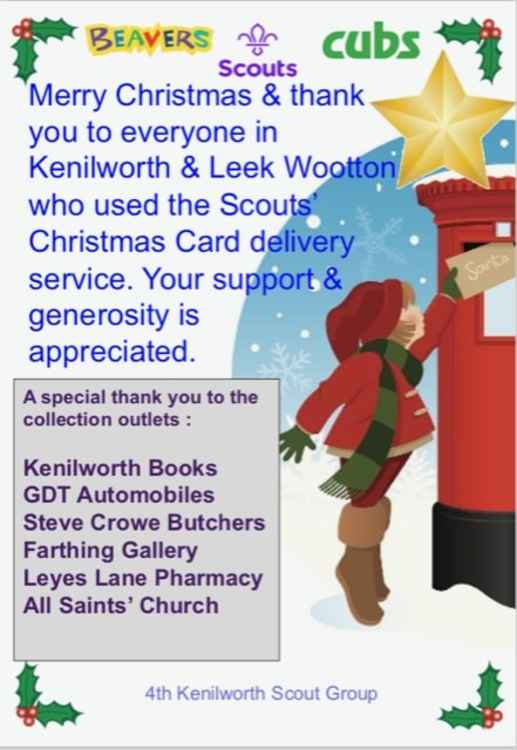 The scouts have extended a big 'thank you' to all supporters this year