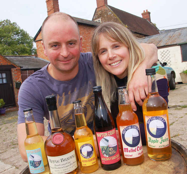 Cidery owners Jolyon and Charlotte Olivier