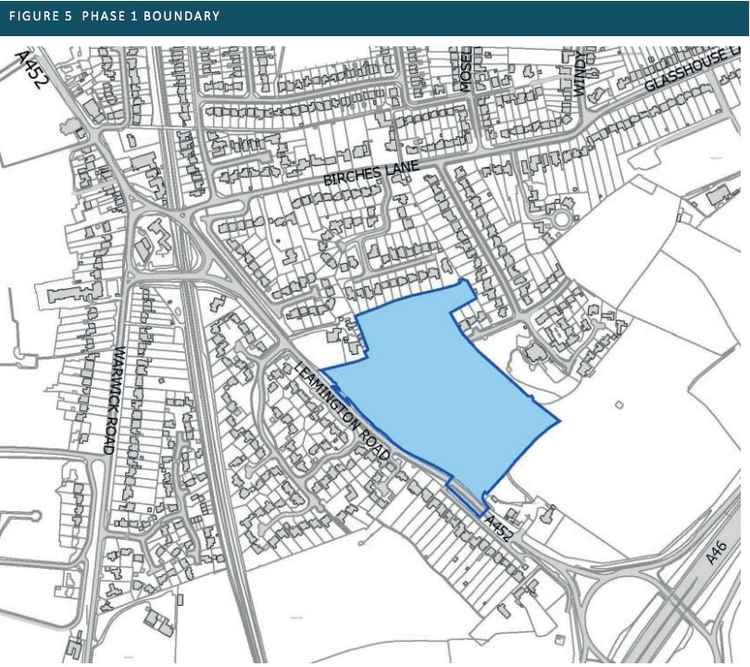 Boundary of Part A of the application (Image via planning application)