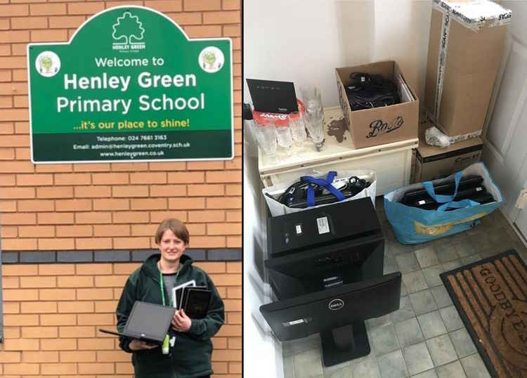 A Warwickshire computer repair company has been donated used laptops to children home-schooling this January