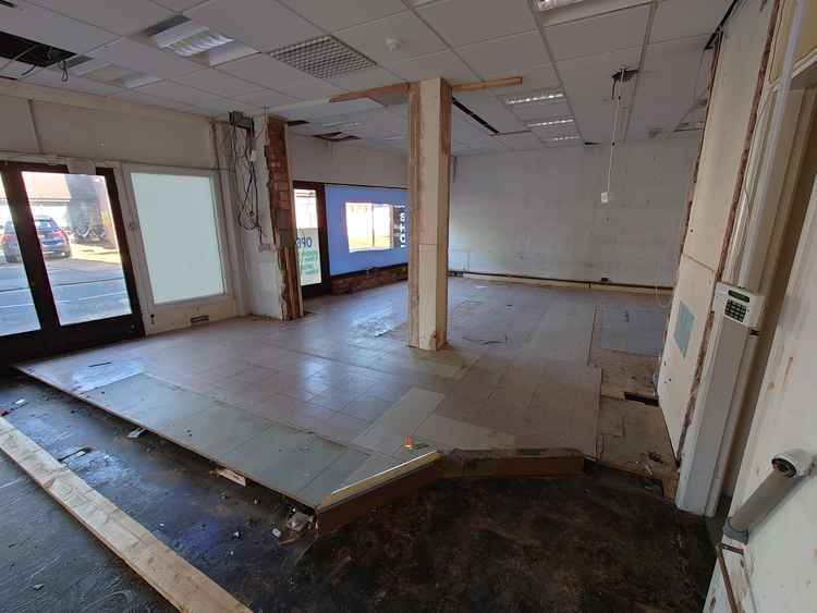 Building work inside the unit continues but a soft opening in March is hoped for