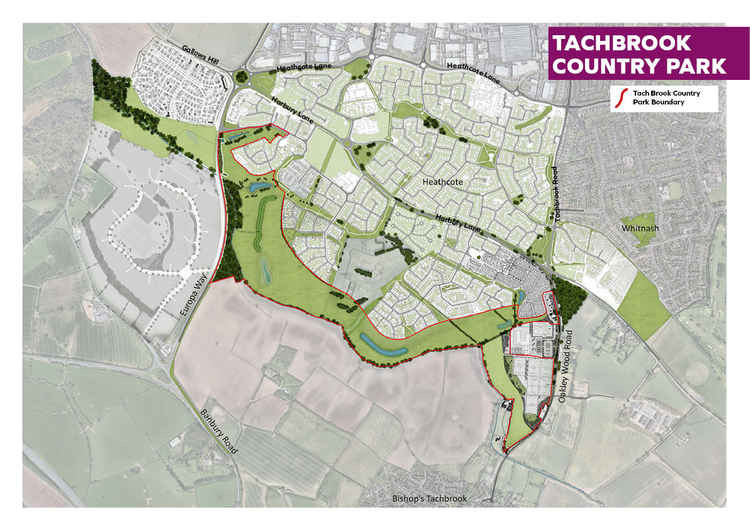 Tachbrook Country Park Map (Photo via WDC)